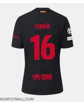 Billige Fotballdrakt Barcelona Fermin Lopez #16 Replika Bortedrakt 2024-25 Kortermet